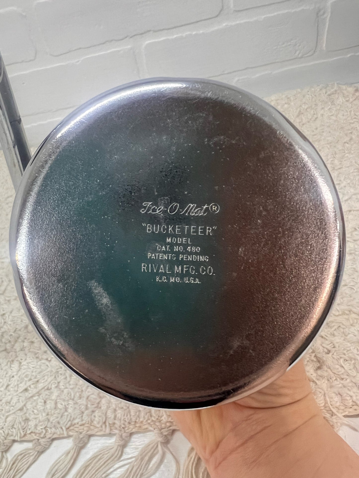 Ice-O-Mat Atomic Age Chrome Ice Grinder