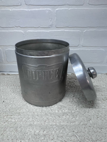 Heller Hostess Ware Canister Set 4 Piece With Lids MCM Aluminum