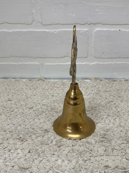 Vintage Brass Bell w/ Angel Handle