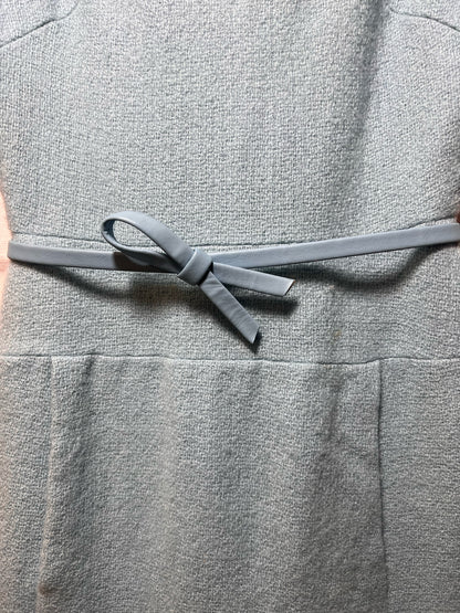 Vintage Size S Leslie Fay Light Blue Knit Dress