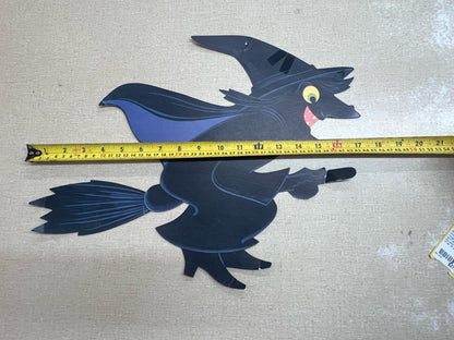 Vintage Die Cut Halloween Witch Cutout