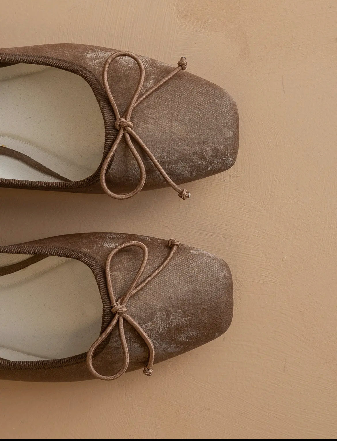 Oasis Society 'The London' Ballet Pointe Flat in Coffee