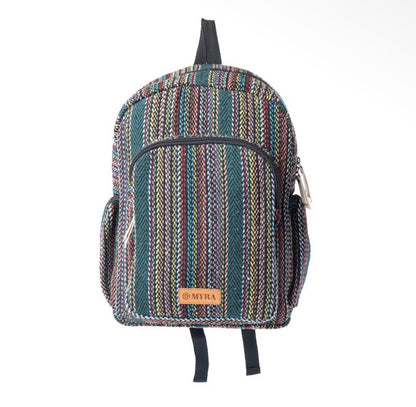 Myra Bag Wanderweave Backpack in Forest Green