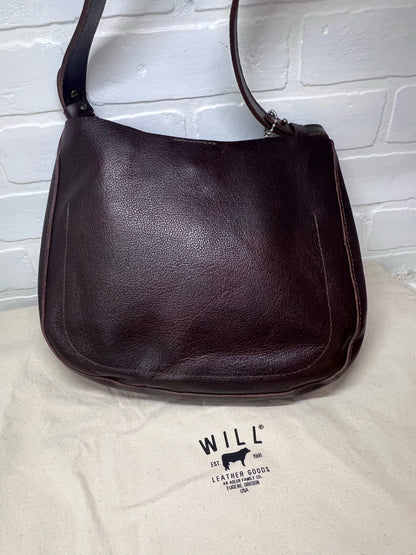 WILL Leather Goods Pebbled Leather Shoulder Bag