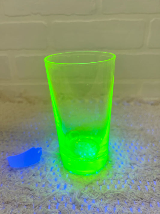 Uranium Glass 5" tall tumbler