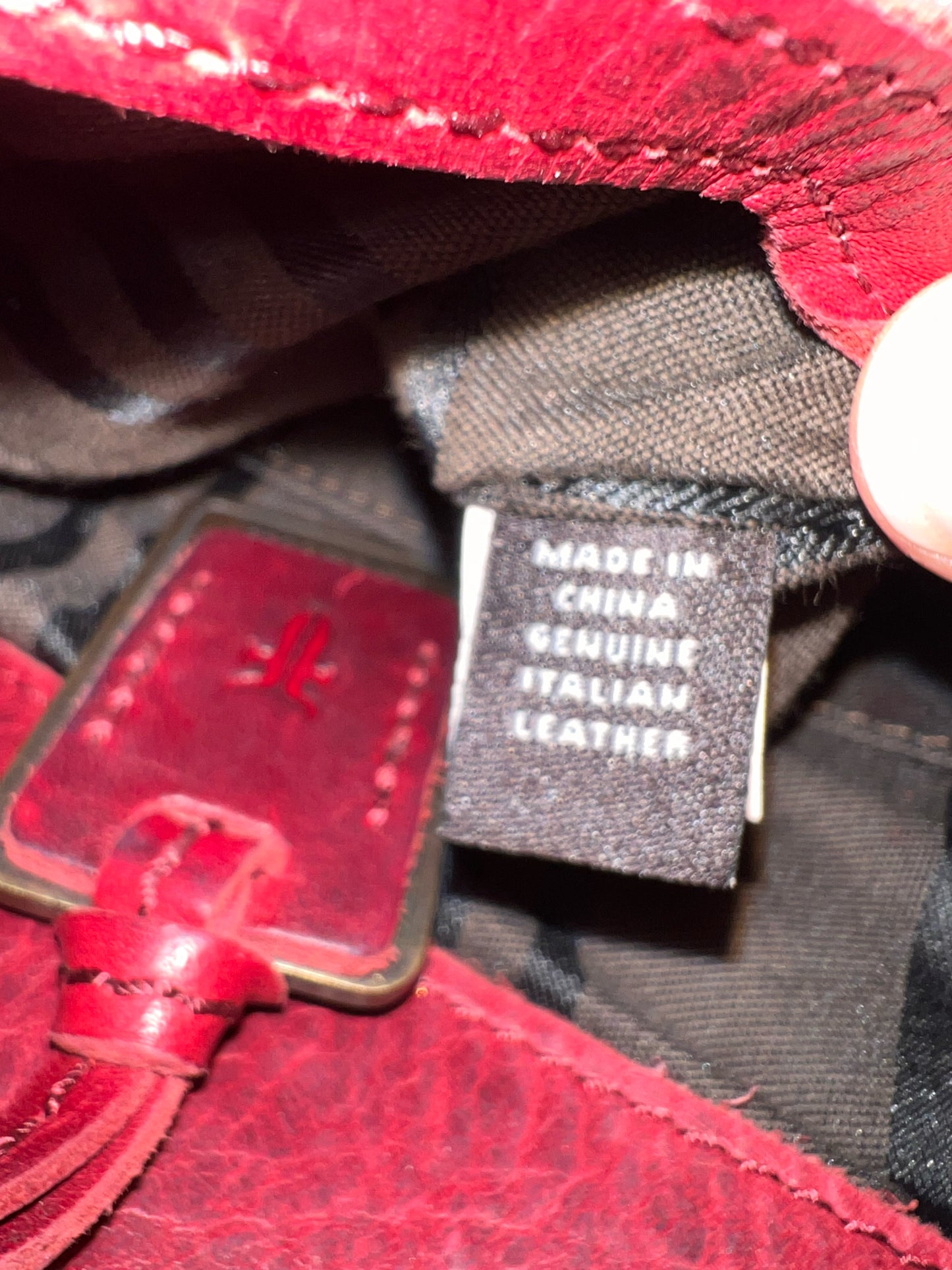 Frye Melissa Hobo Bag in Red Leather