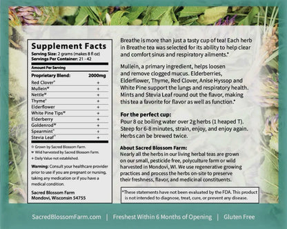 Sacred Blossom Farm Loose Leaf Herbal Tea - Assorted Varieties