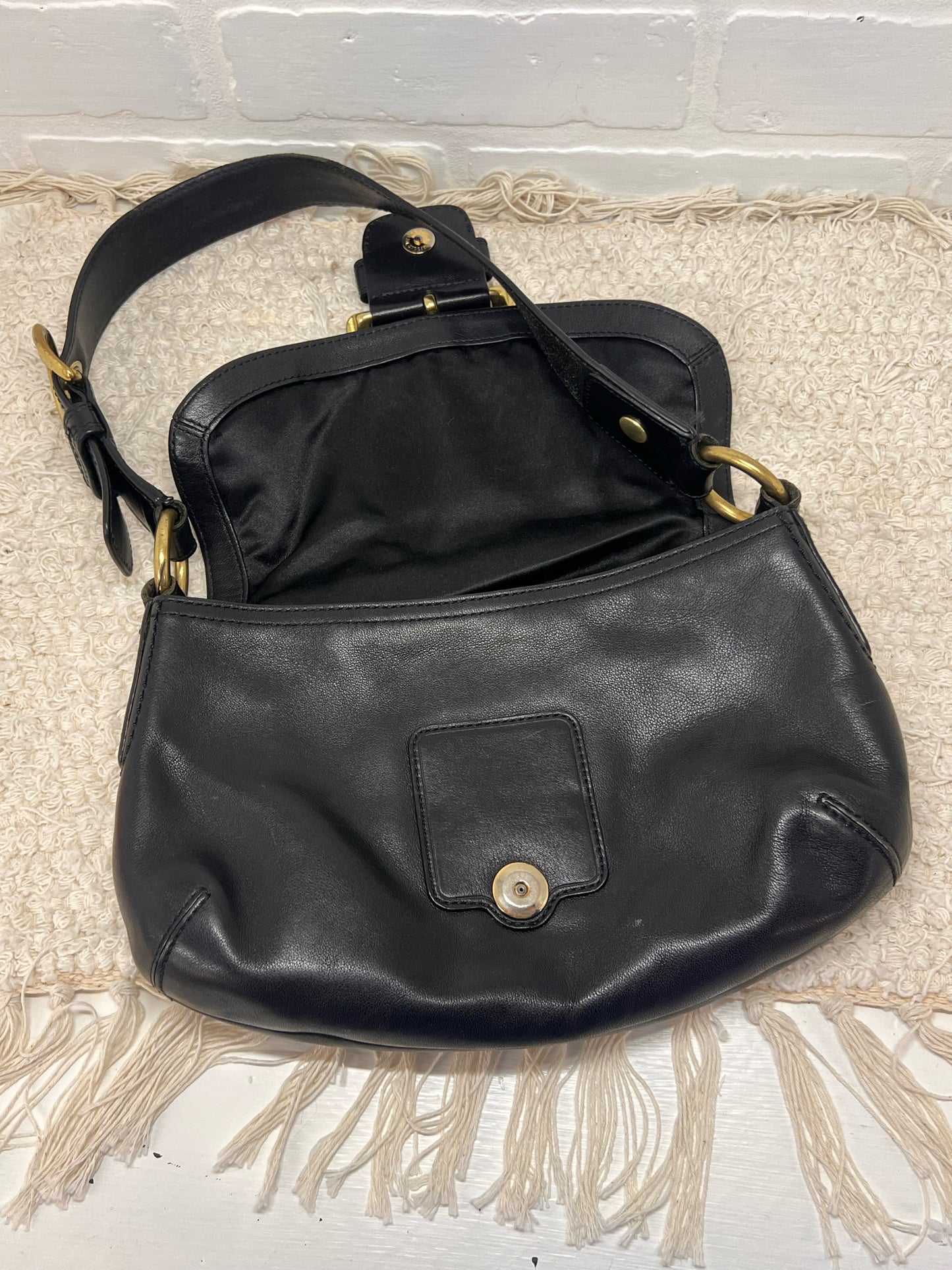 Vintage Coach Soho Mini Shoulder Bag F11840 – Black Leather – Y2K / 90s Era