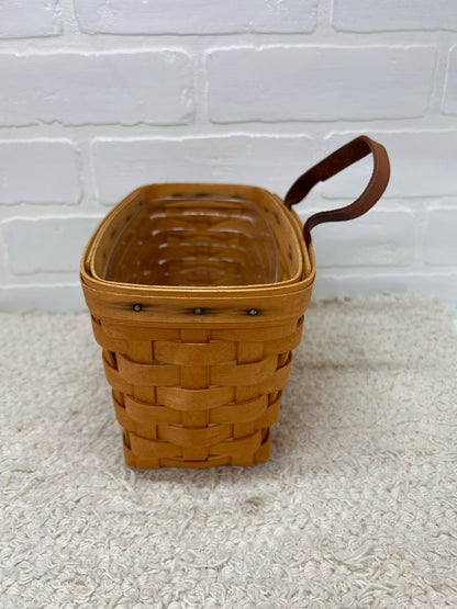 Small Longaberger Wall  Hanging  Basket Dated 1998