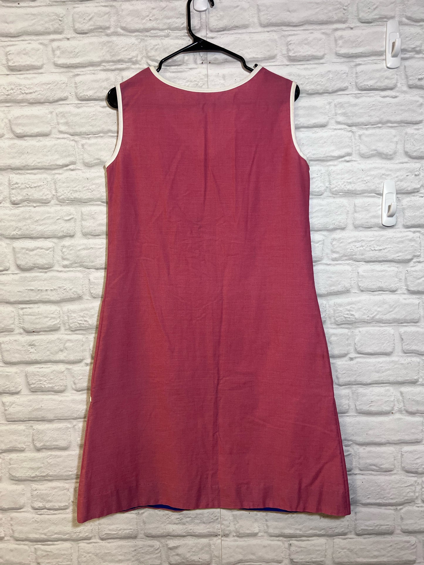 Kayser Vintage 1960's House Dress - Pink w/ Bike Embroidery