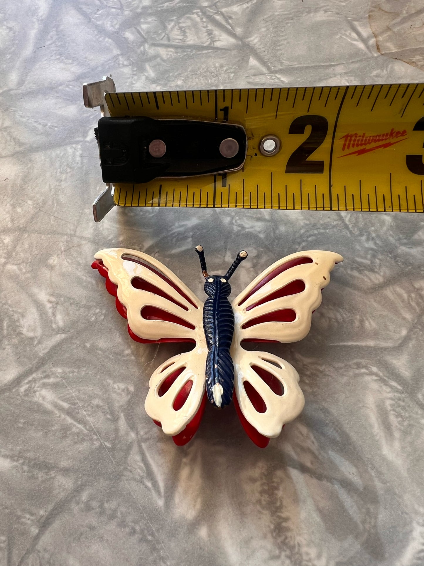 Vintage Enameled Butterfly Pin