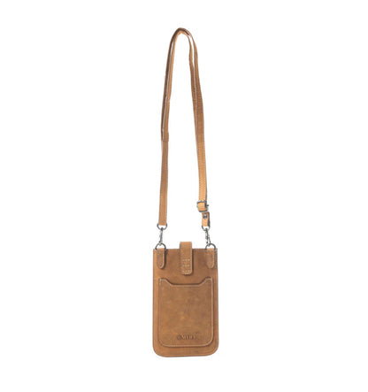 Golden Canyon Cell Phone Bag - Green or Dark Brown