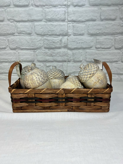 Faux wood acorn