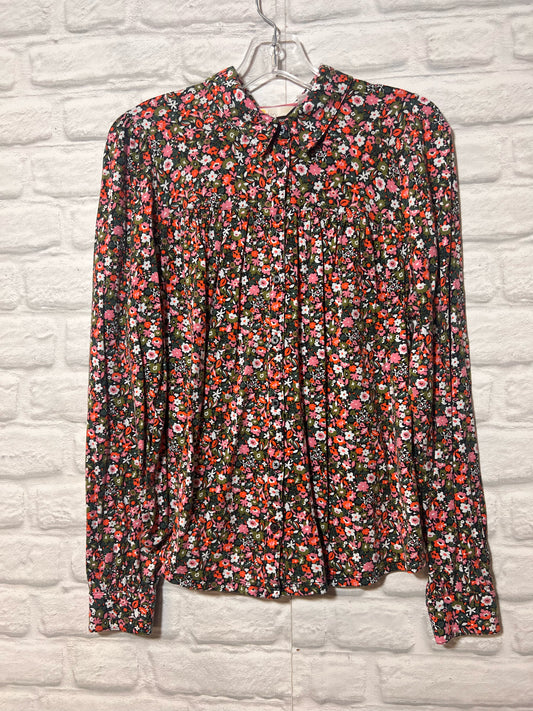 Size 12 Boden Floral Button Down Shirt
