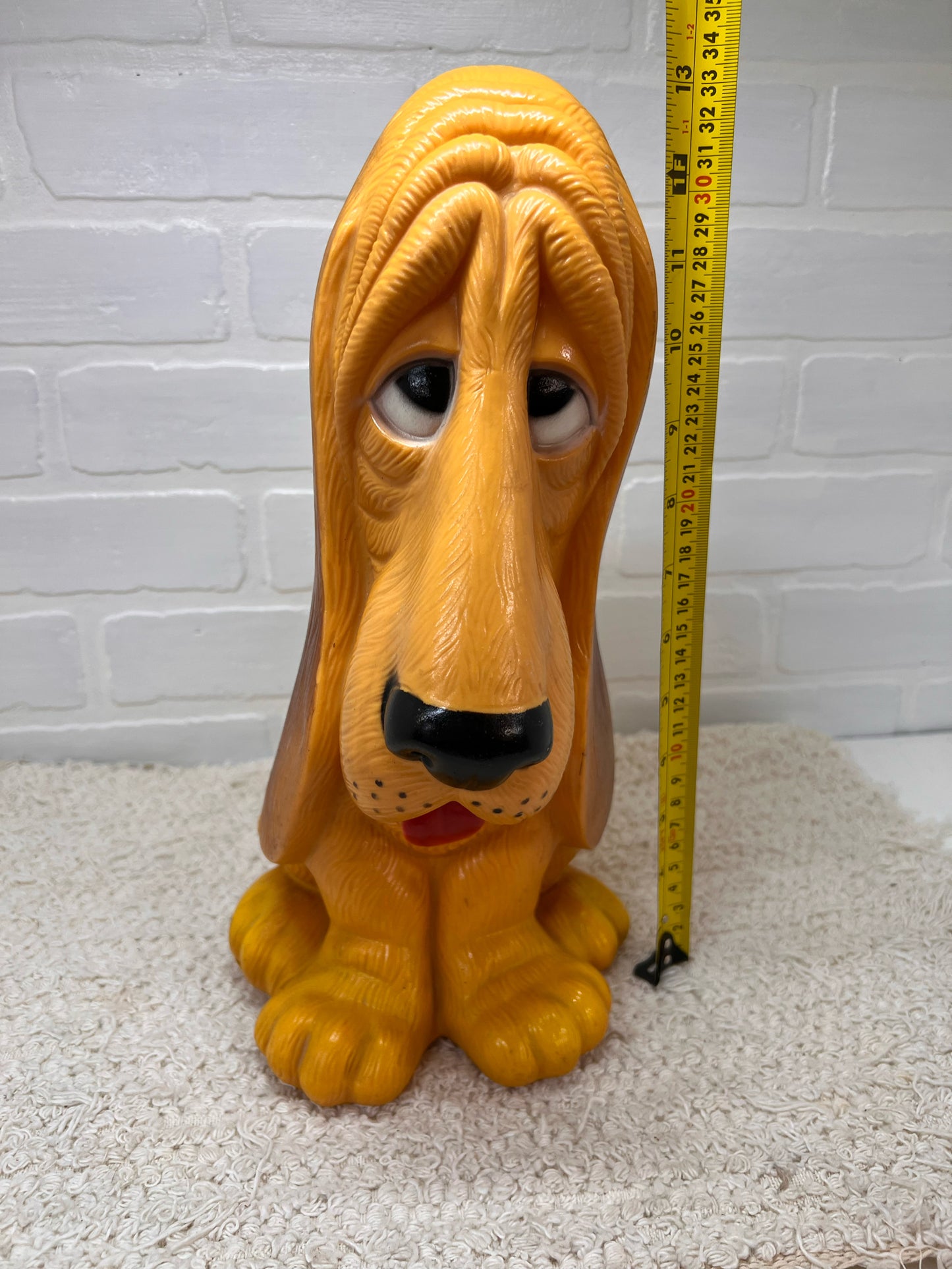 My Toy 1970's Plastic Sad Hound Dog Bank