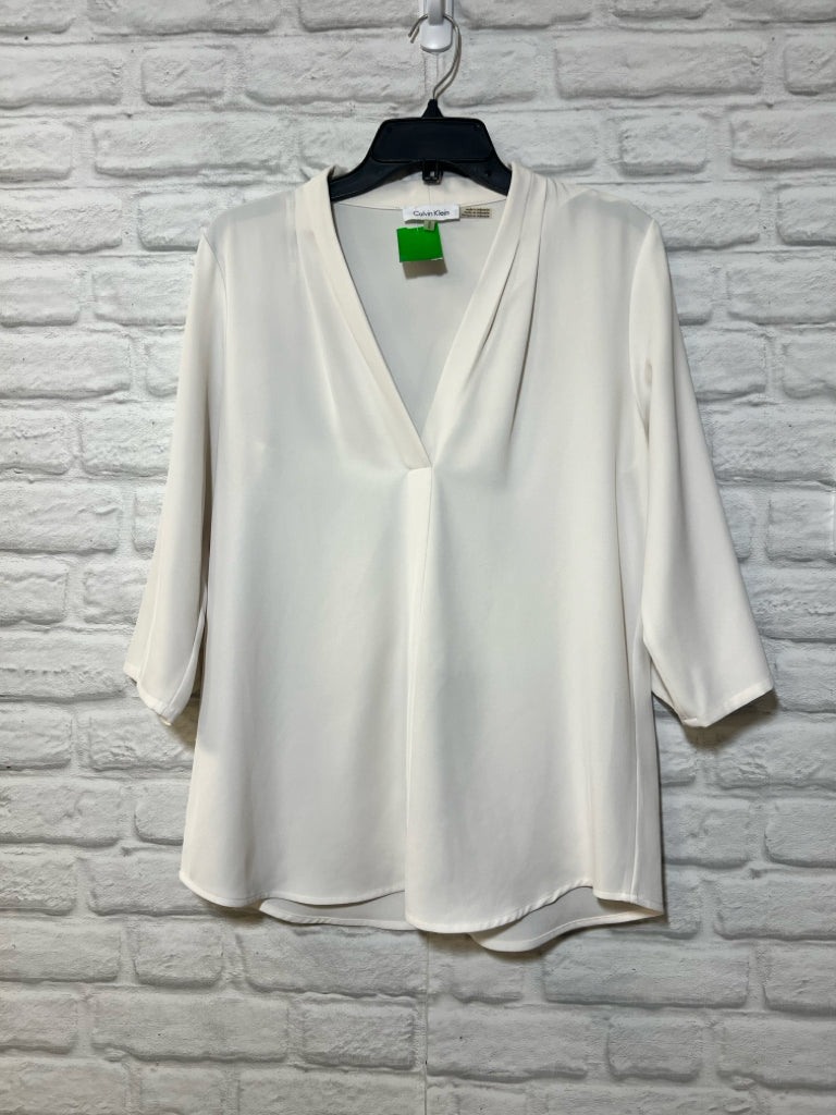 Size M Calvin Klein white blouse