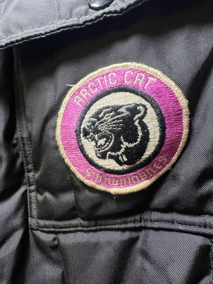 Arctic Cat Vintage Ladies Small Snowsuit - Black and Lavender