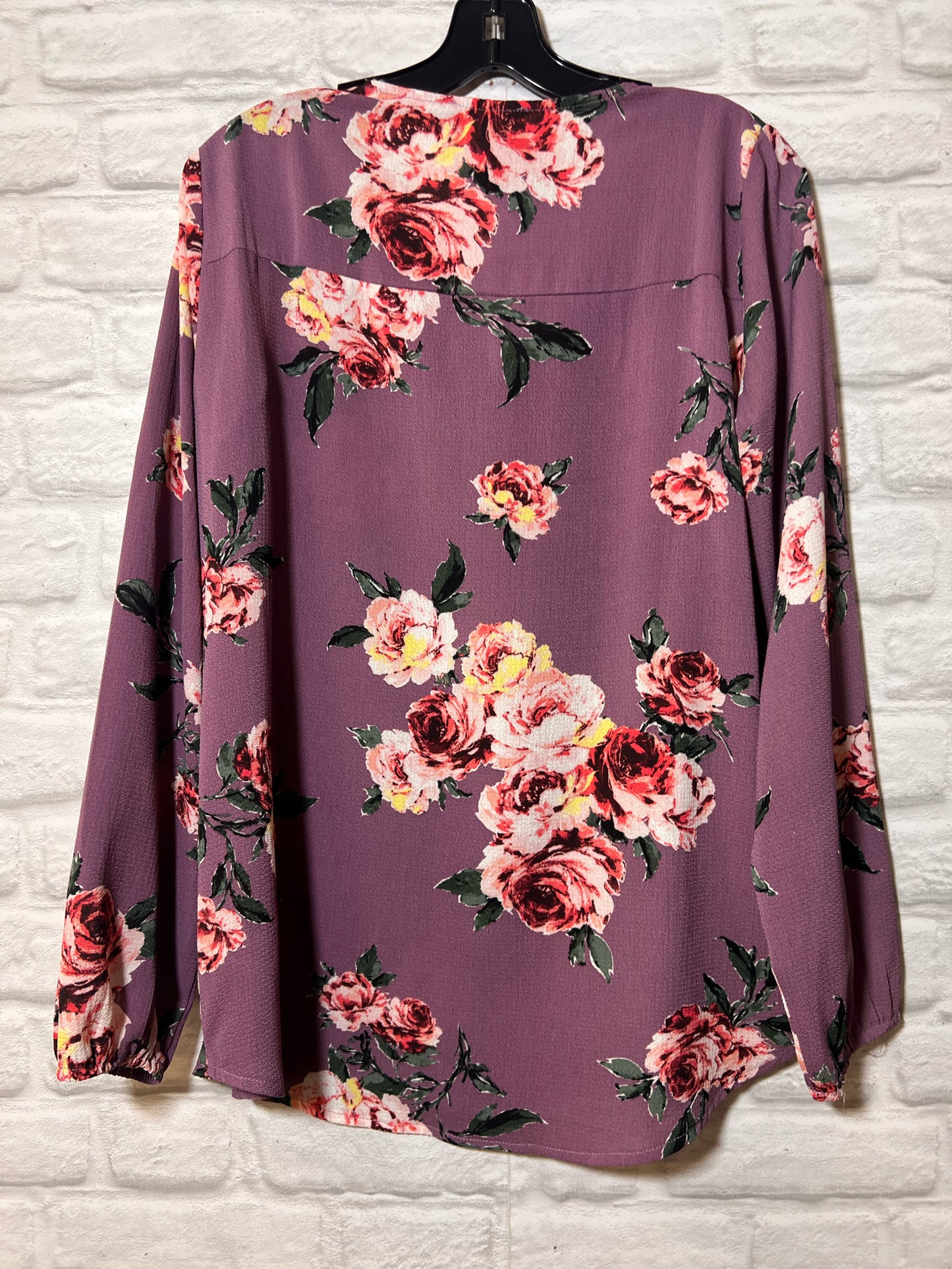 Size M Staccato Mauve Floral Blouse