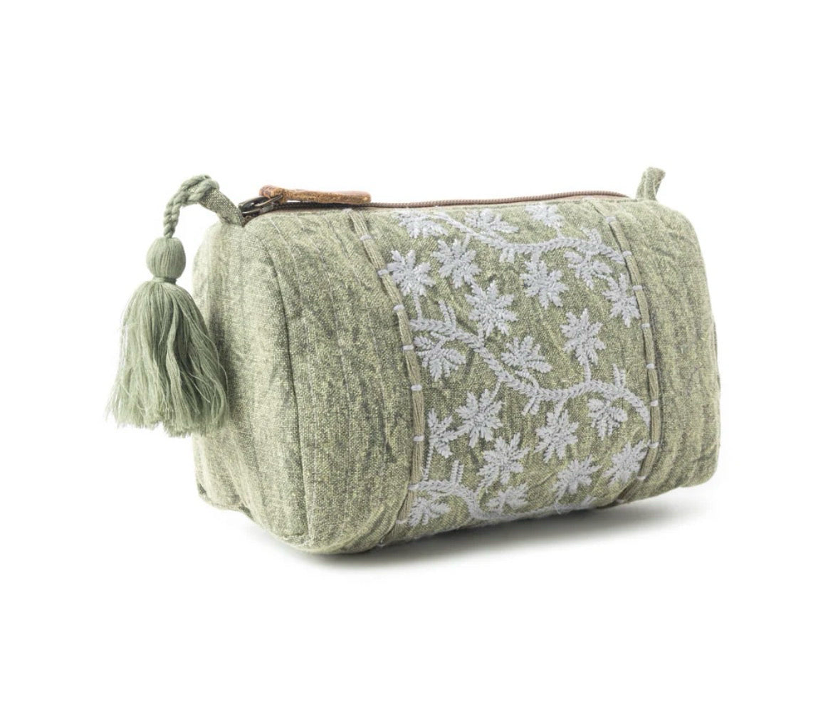 Myra Bag Bohemian Green Supreme Clutch Bag - Olive Green