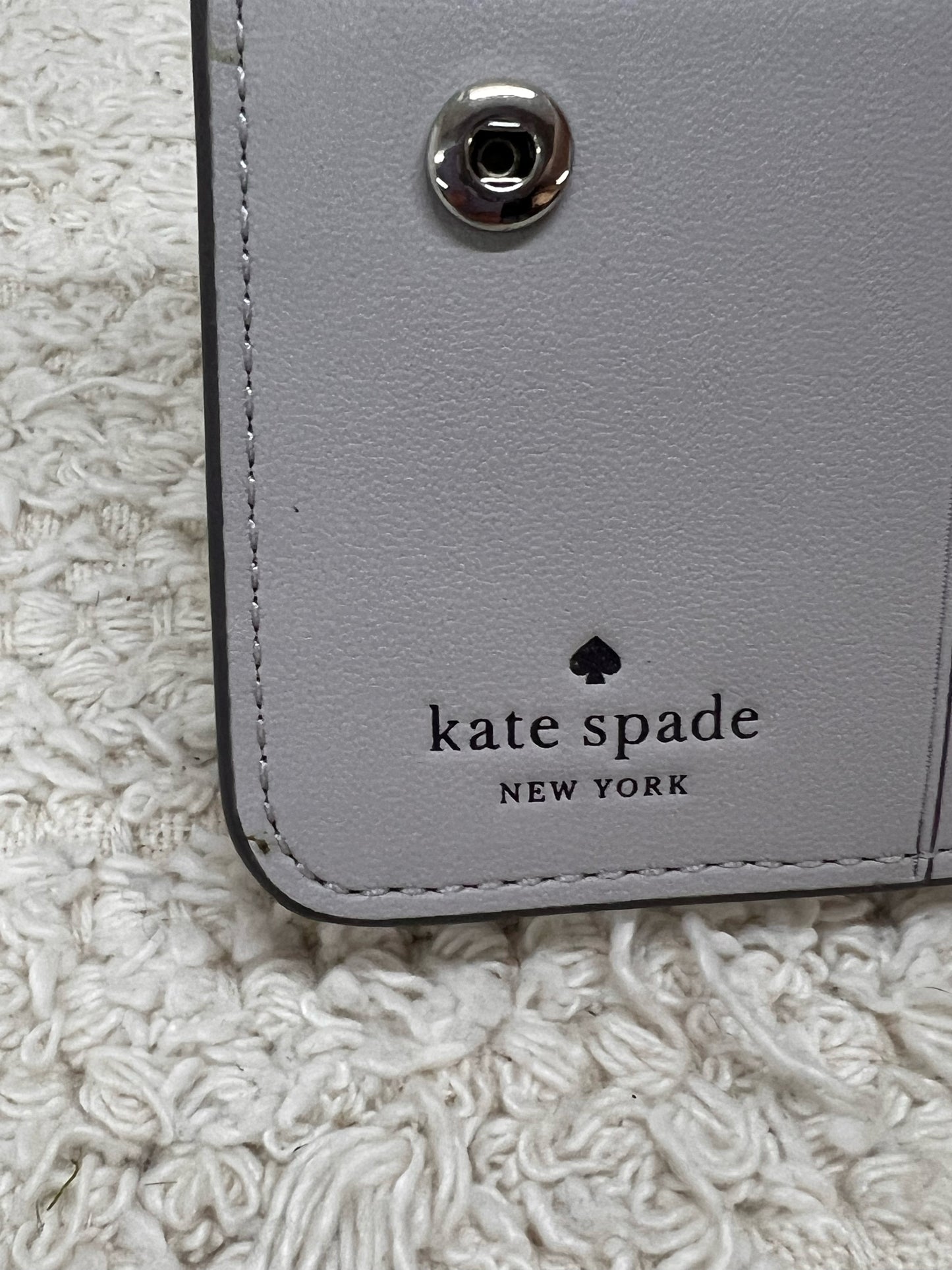 Kate Spade Silver Glitter Leather Coin Purse/Wallet