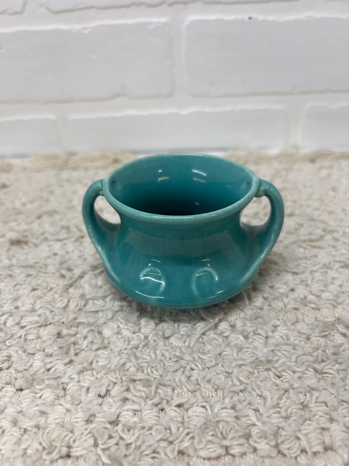 Red Wing Pottery Cream & Sugar Set - Gypsy Trail Turquoise BLue