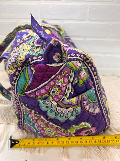 Vera Bradley Heather Purple Paisley Quilted Duffle
