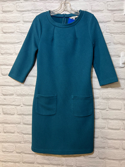 Size 4 Boden 3/4 sleeve blue dress