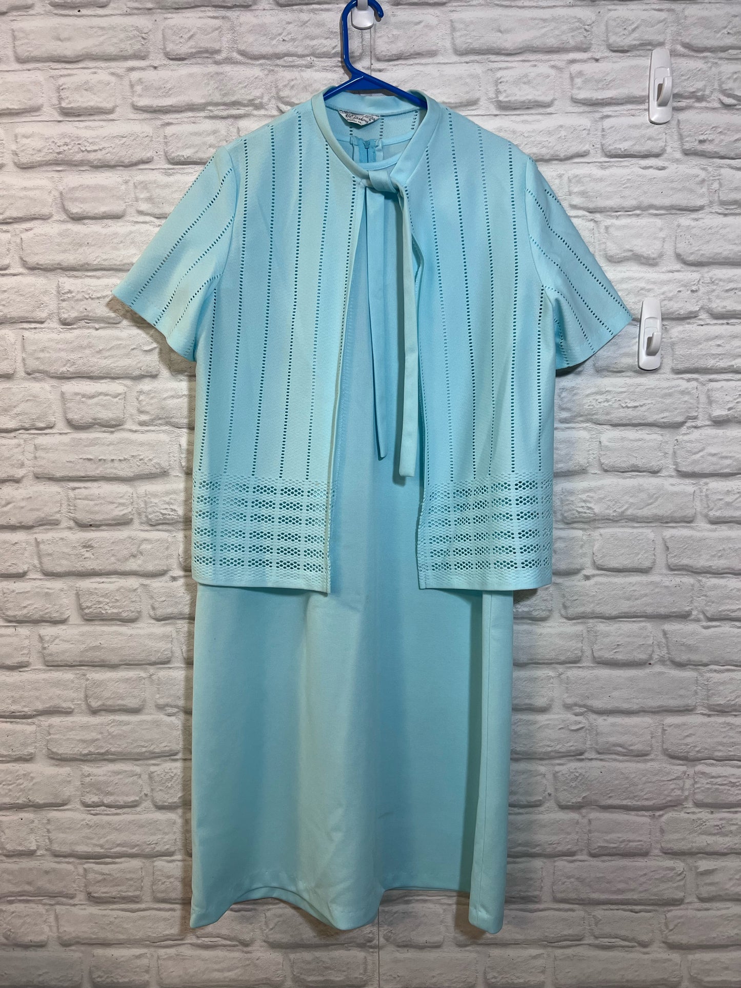 NPC Fashions Dress Set - Light Blue Dress w/ Flyaway Cardigan