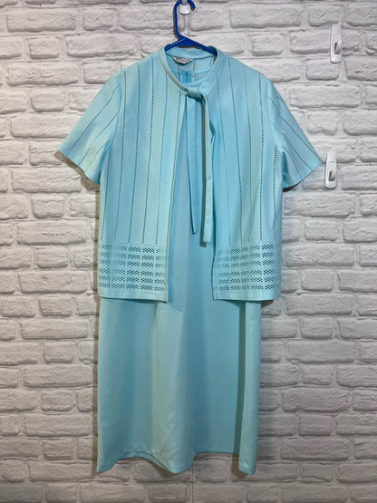NPC Fashions Dress Set - Light Blue Dress w/ Flyaway Cardigan