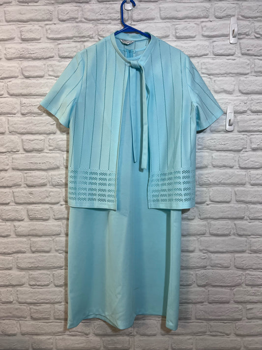 NPC Fashions Dress Set - Light Blue Dress w/ Flyaway Cardigan