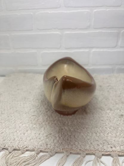 Frankoma Pottery Crescent Shaped Console Bowl