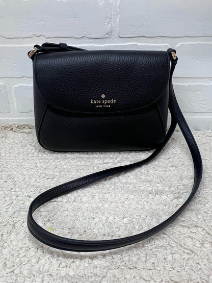 Kate Spade Monica Mini Flap Crossbody in Black Leather