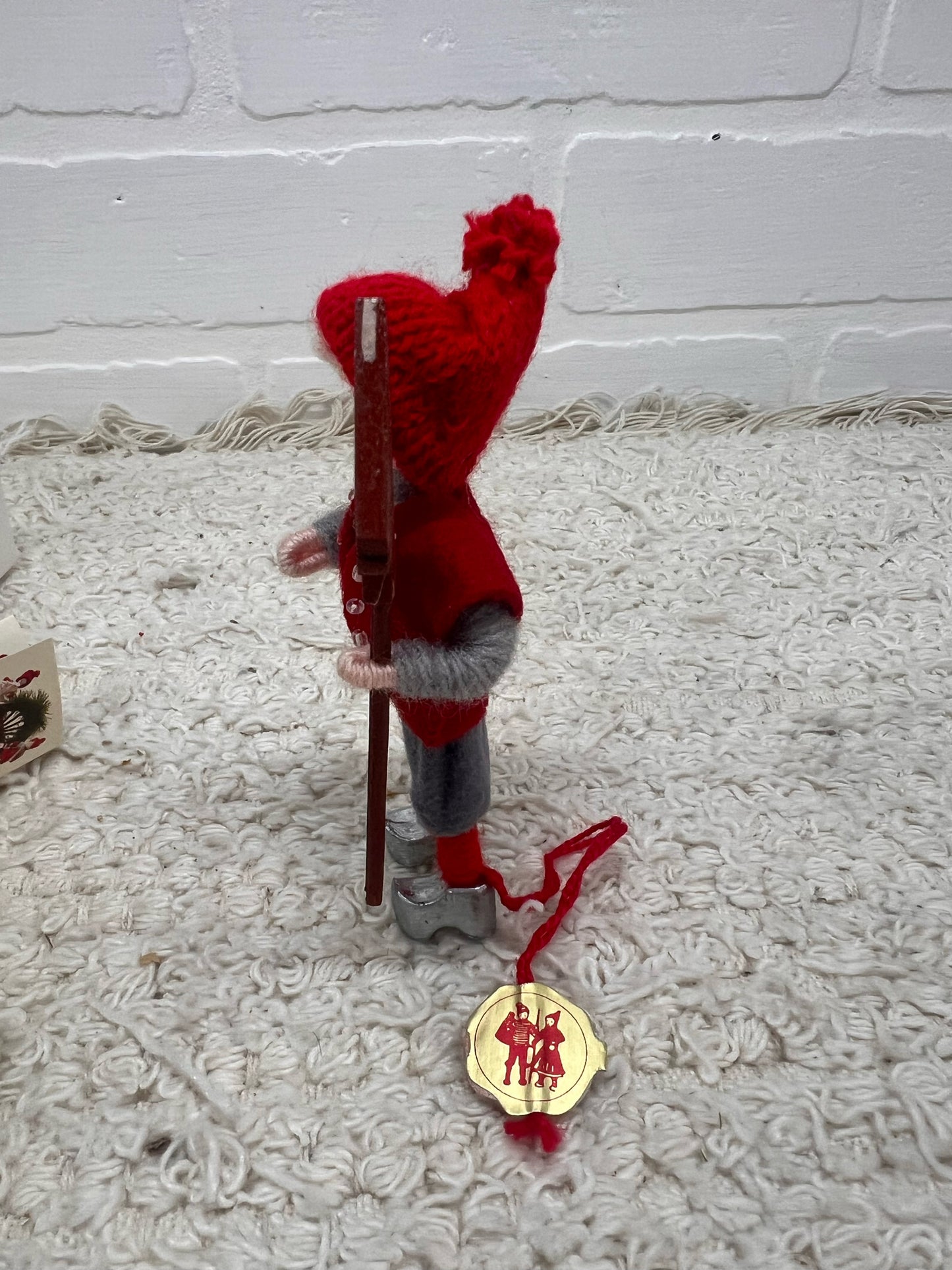 Anne Beate Danish Pixie (Nisse) Figurine – Handmade Scandinavian Holiday Decor, New in Box