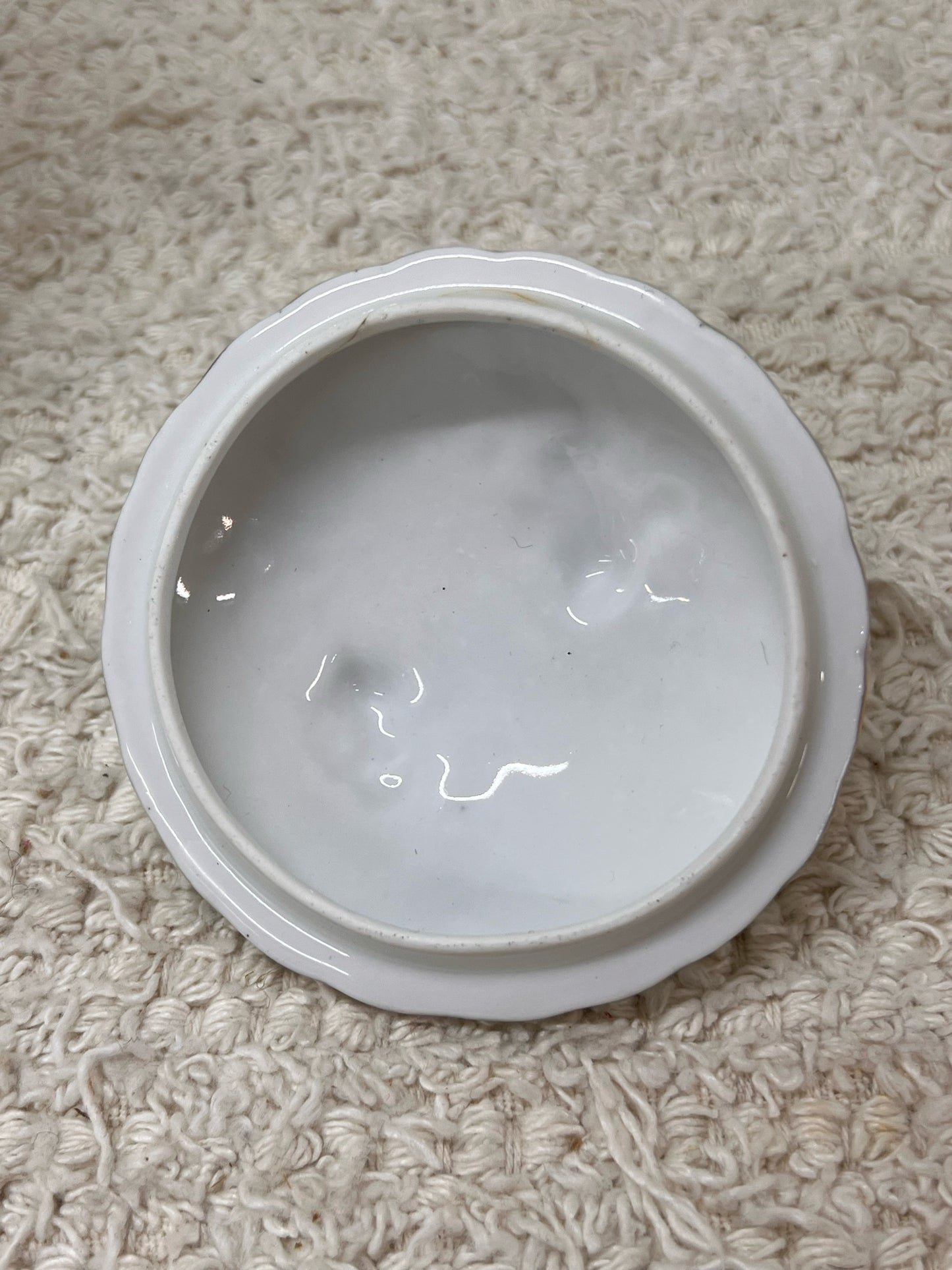 Vintage Hand Painted Lidded Jar/Biscuit Barrel