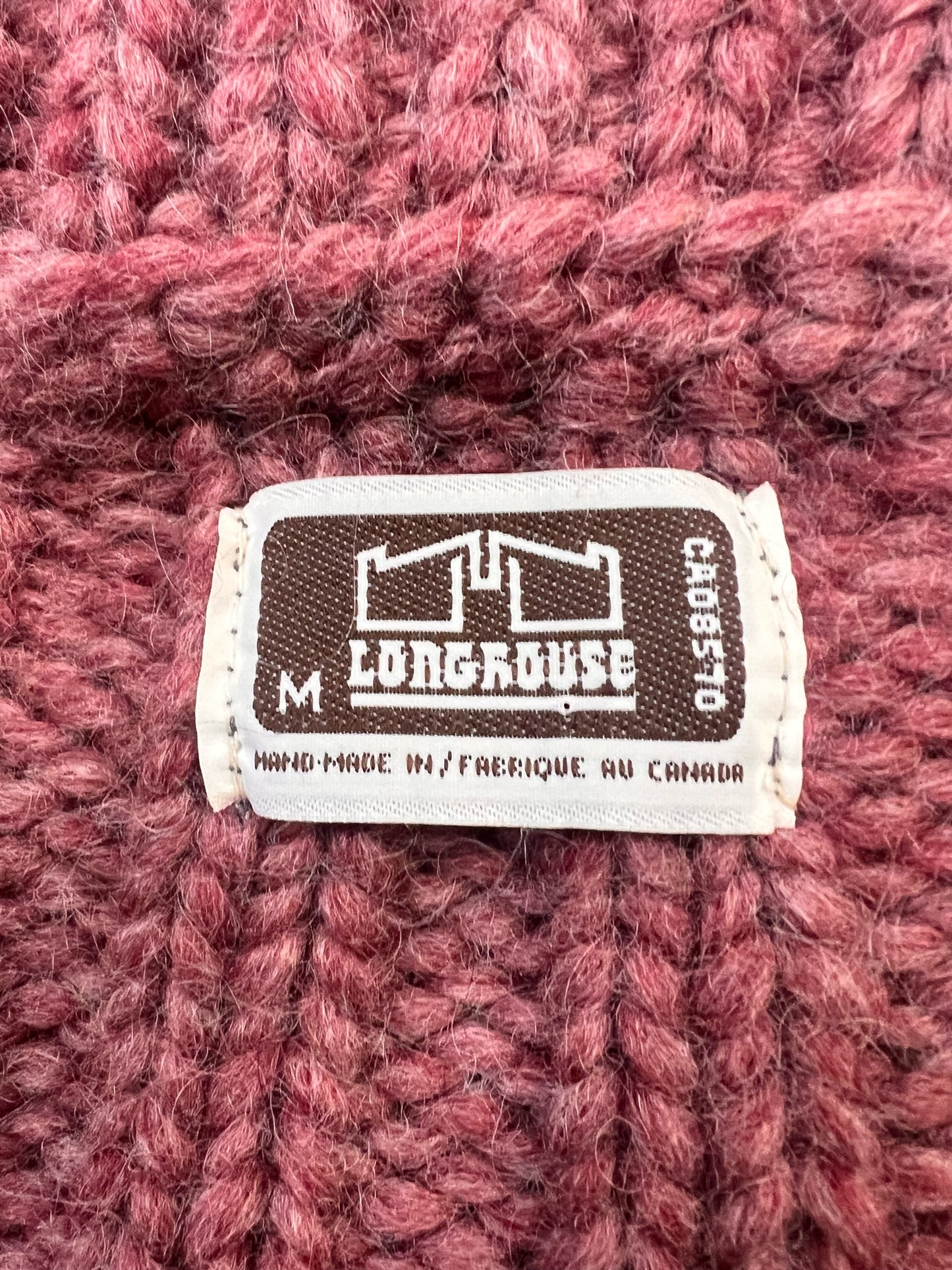 Size M Longhouse Vintage Canadian Knit Wool Sweater