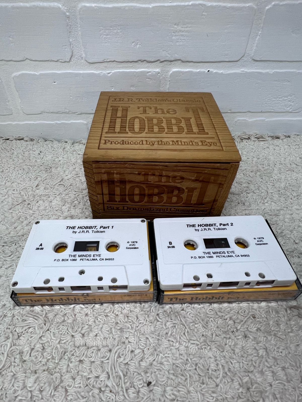 Boxed Set of 1979 'The Hobbit' Dramatized Cassette Tapes 1979 J.R.R. Tolkien
