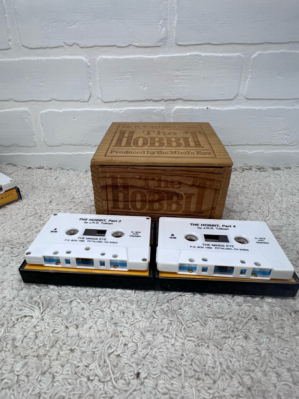 Boxed Set of 1979 'The Hobbit' Dramatized Cassette Tapes 1979 J.R.R. Tolkien