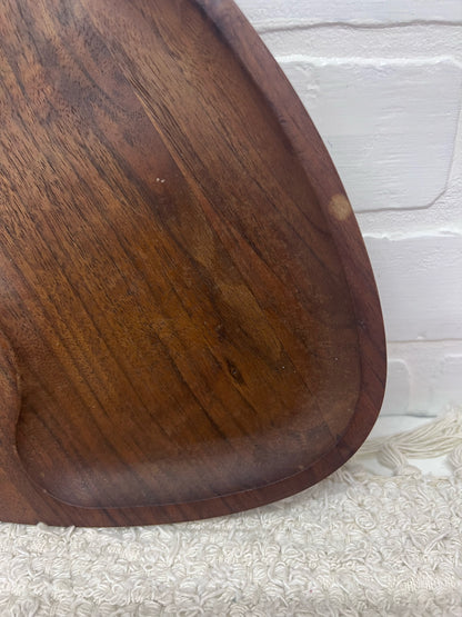 Gladmark MCM Rounded Triangle Walnut Plate