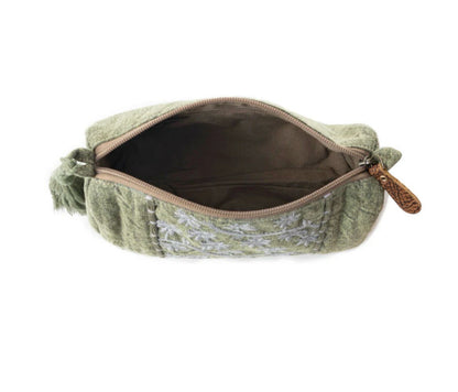 Myra Bag Bohemian Green Supreme Clutch Bag - Olive Green