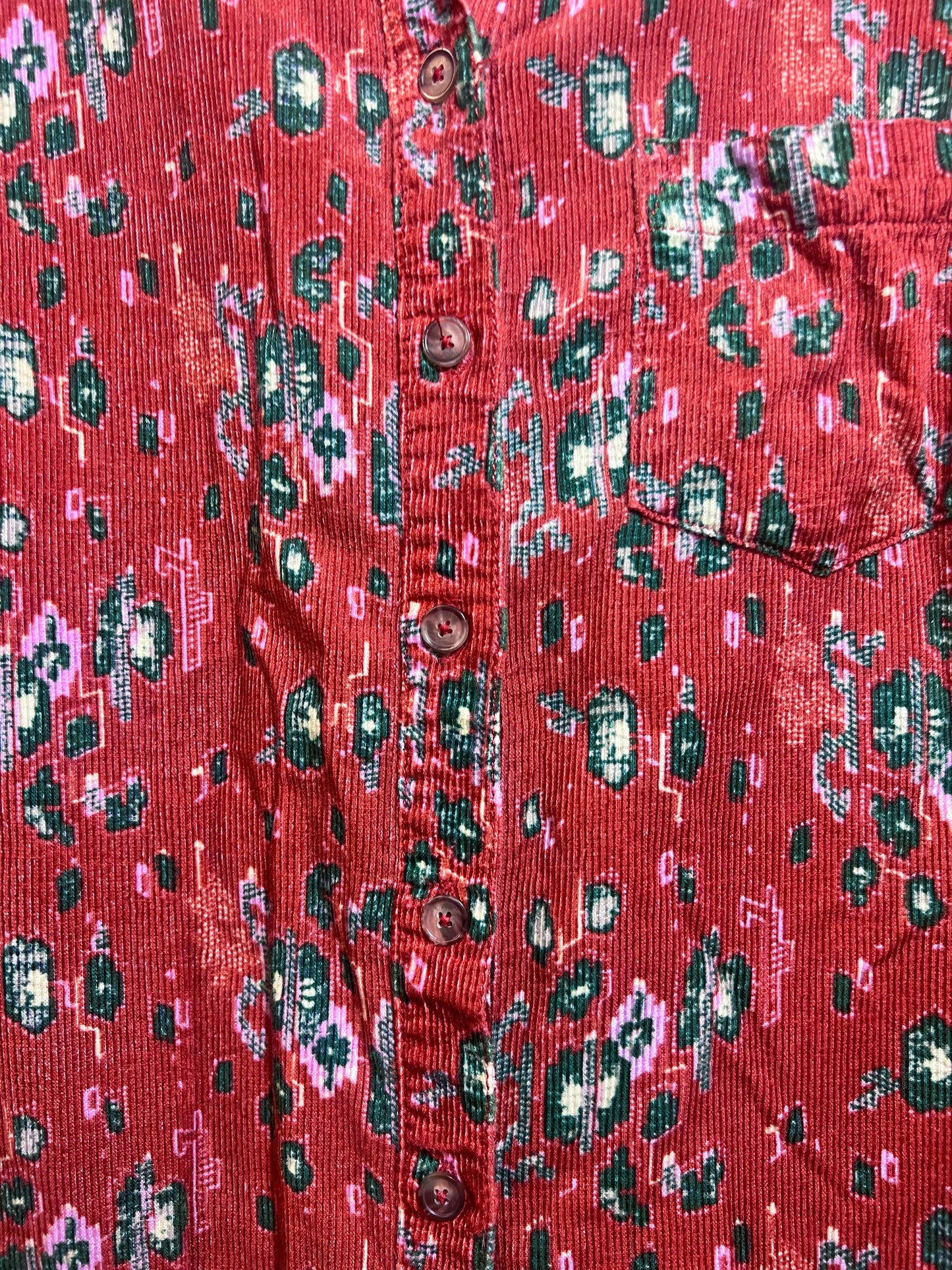 Size XS Anthropologie From the Heart 13 Corduroy Shirt