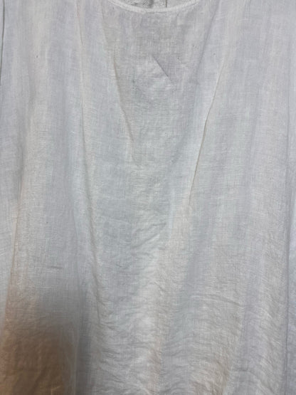 Size M Terzo Millennio 100% linen White Blouse