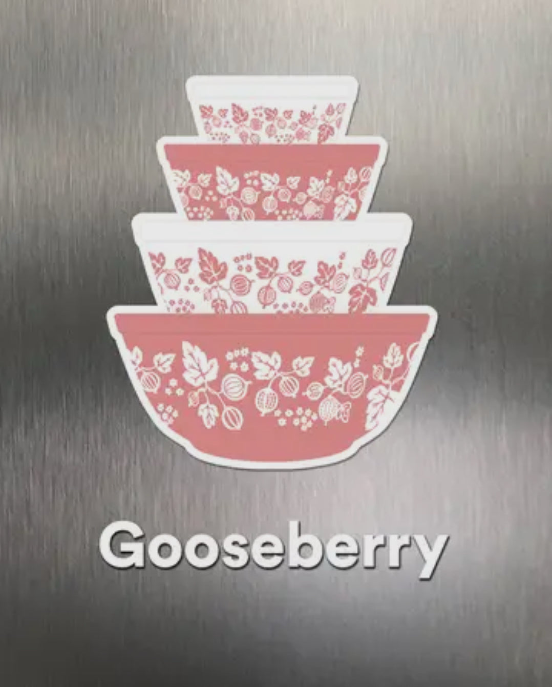 Pyrex Inspired Bowl Stack Magnet