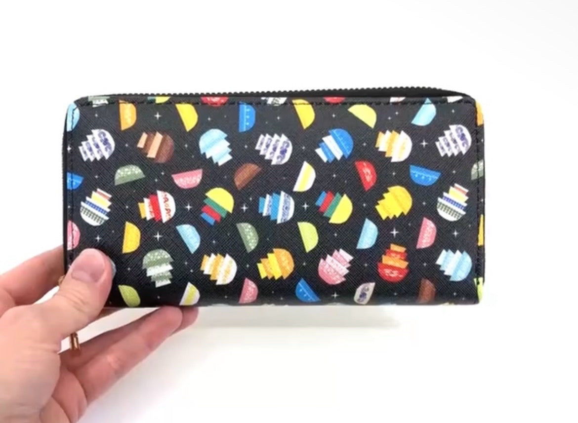 Pyrex-Inspired Retro Kitchen Zipper Wallet