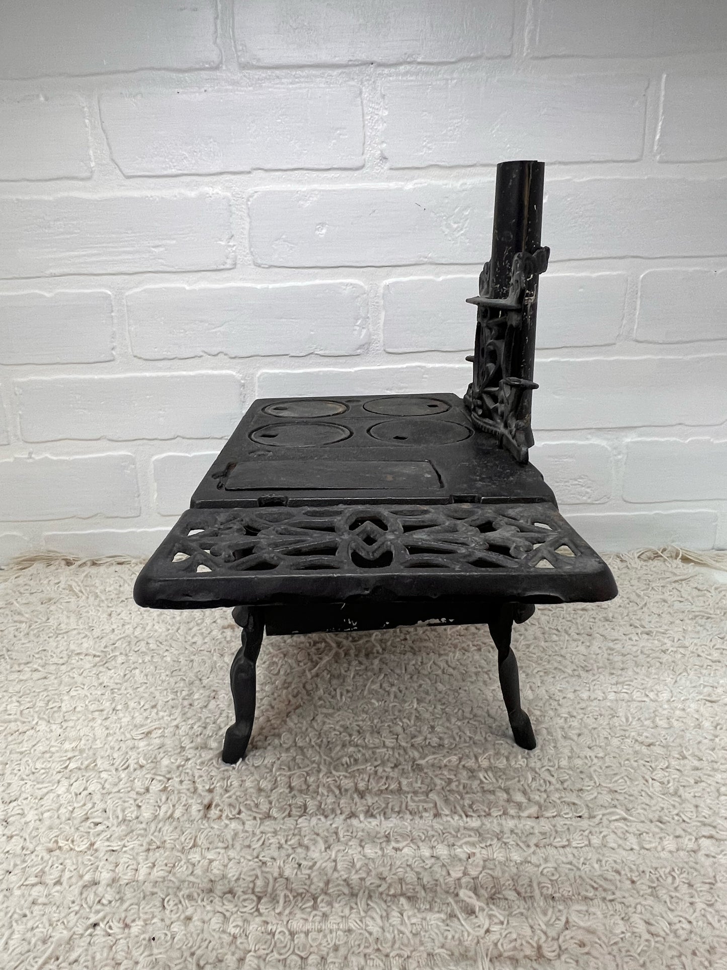 Crescent Cast Iron Mini Stove w/ Accessories