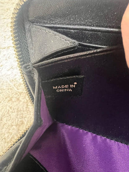 Coach Accordian Wallet w/ Pleated Front Detail
