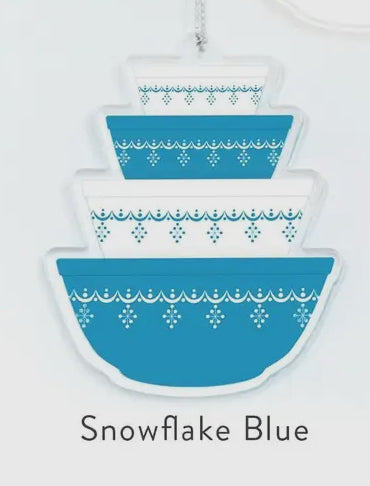 Double Sided Pyrex-Inspired Acrylic Holiday Ornament