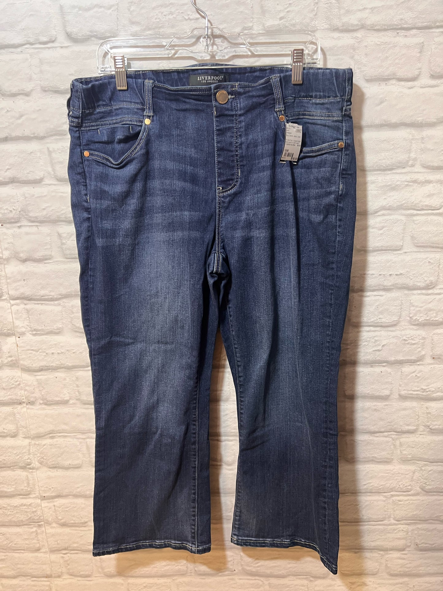 Liverpool Size 16W Gia Glider Cropped Jeans
