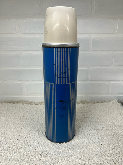 Keapsit Vintage 1970's blue thermos