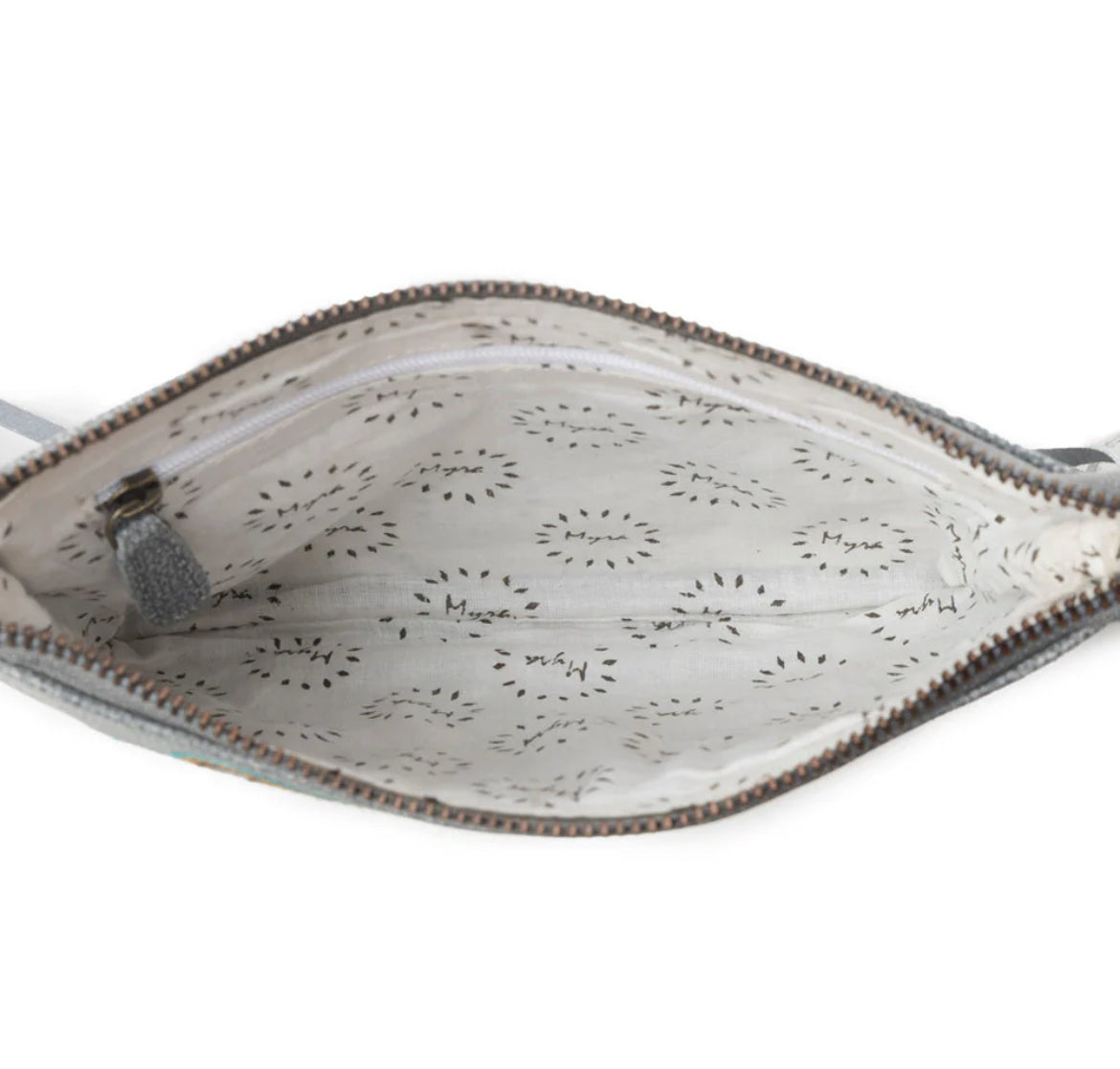 Myra Bag ThunderFly Fringered Leather Bag in Silver Dust