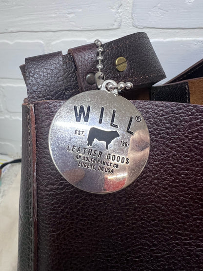 WILL Leather Goods Pebbled Leather Shoulder Bag